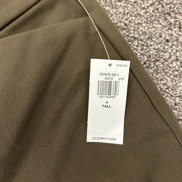 Old Navy Womens Pixie Skinny Ankle Pants Size 4 Tall Green High Rise Stretch NWT - Picture 13 of 16